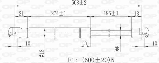 Open Parts GSR6178.00 - Ammortizatore pneumatico, Cofano bagagli / vano carico autozon.pro