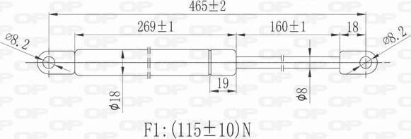 Open Parts GSR6396.00 - Ammortizatore pneumatico, Cofano bagagli / vano carico autozon.pro