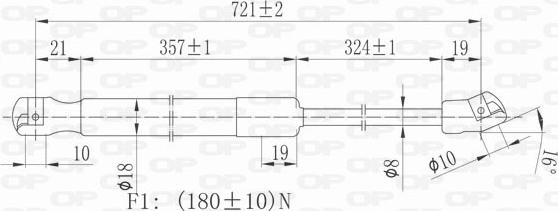 Open Parts GSR6355.00 - Ammortizzatore pneumatico, Cofano motore autozon.pro