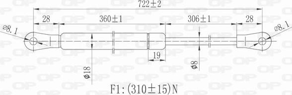 Open Parts GSR6324.00 - Ammortizzatore pneumatico, Cofano motore autozon.pro