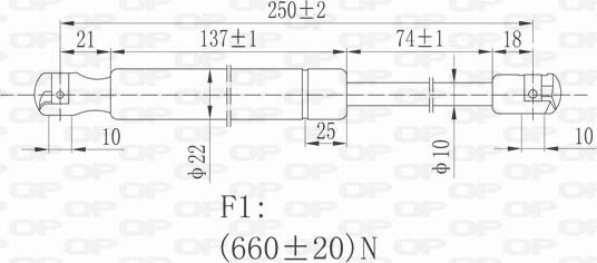 Open Parts GSR6263.00 - Ammortizzatore pneumatico, Cofano motore autozon.pro