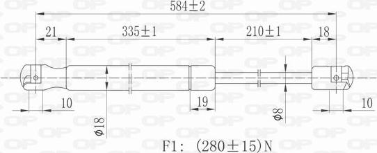 Open Parts GSR6207.01 - Ammortizzatore pneumatico, Cofano motore autozon.pro