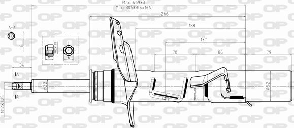 Open Parts SAB8492.31 - Ammortizzatore autozon.pro