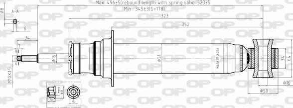 Open Parts SAB8405.31 - Ammortizzatore autozon.pro