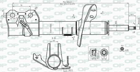 Open Parts SAB8414.31 - Ammortizzatore autozon.pro