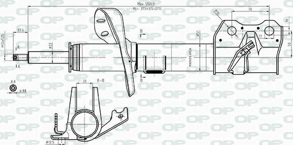 Open Parts SAB8415.31 - Ammortizzatore autozon.pro