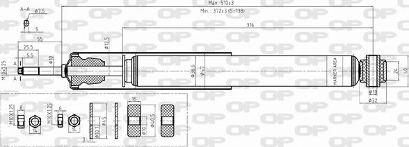 Open Parts SAB8411.32 - Ammortizzatore autozon.pro