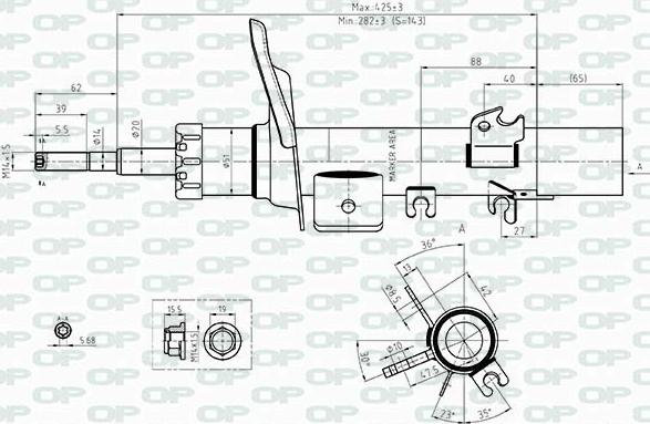 Open Parts SAB8418.31 - Ammortizzatore autozon.pro