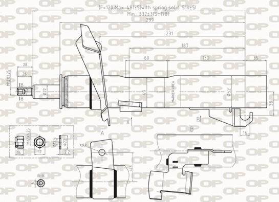 Open Parts SAB8489.31 - Ammortizzatore autozon.pro