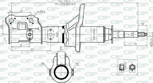 Open Parts SAB8480.31 - Ammortizzatore autozon.pro