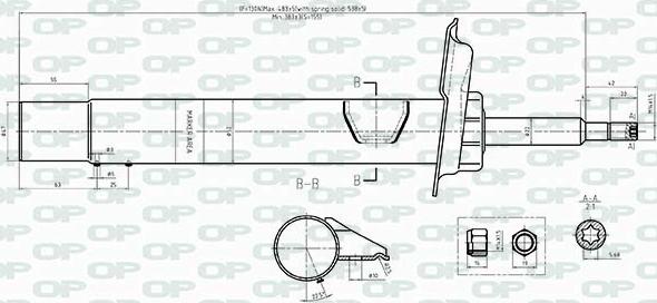 Open Parts SAB8438.31 - Ammortizzatore autozon.pro