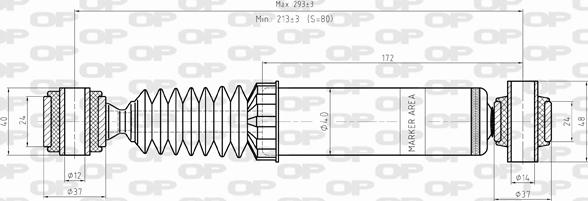 Open Parts SAB8420.12 - Ammortizzatore autozon.pro