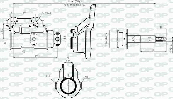 Open Parts SAB8479.31 - Ammortizzatore autozon.pro