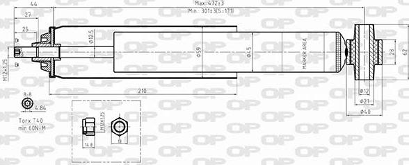 Open Parts SAB8594.32 - Ammortizzatore autozon.pro