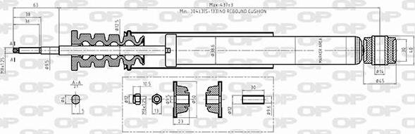 Open Parts SAB8590.32 - Ammortizzatore autozon.pro