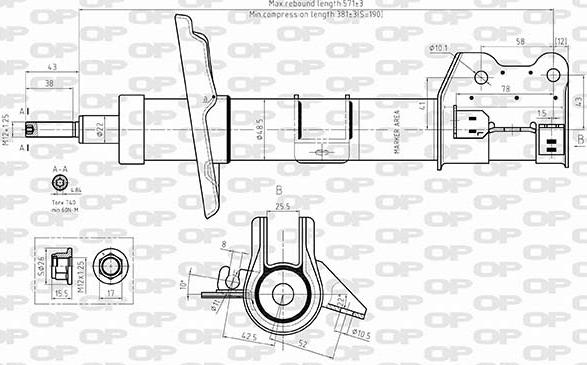 Open Parts SAB8598.31 - Ammortizzatore autozon.pro