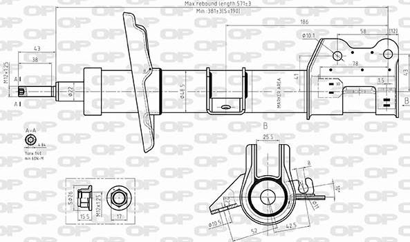 Open Parts SAB8597.31 - Ammortizzatore autozon.pro