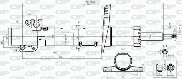 Open Parts SAB8540.31 - Ammortizzatore autozon.pro