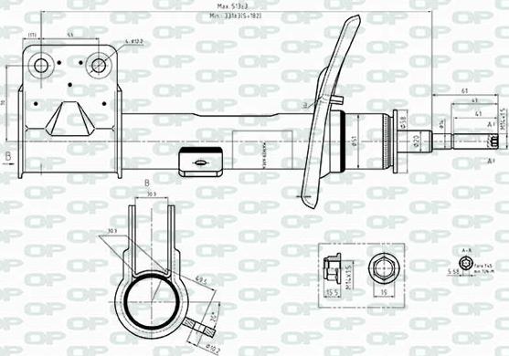 Open Parts SAB8543.31 - Ammortizzatore autozon.pro