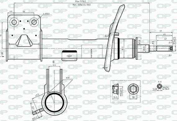 Open Parts SAB8542.31 - Ammortizzatore autozon.pro