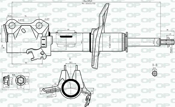 Open Parts SAB8559.31 - Ammortizzatore autozon.pro