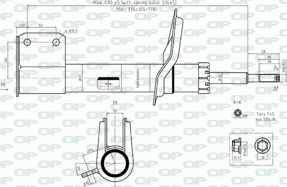 Open Parts SAB8555.31 - Ammortizzatore autozon.pro