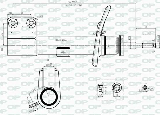 Open Parts SAB8505.31 - Ammortizzatore autozon.pro