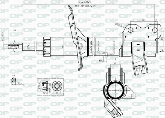 Open Parts SAB8508.32 - Ammortizzatore autozon.pro