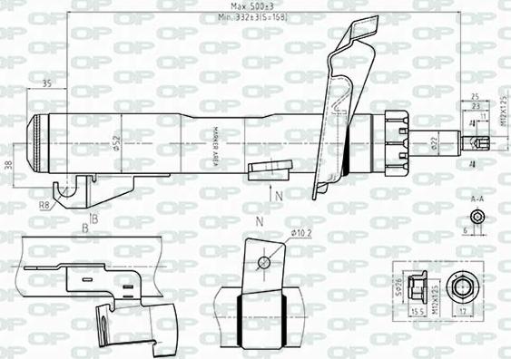 Open Parts SAB8512.31 - Ammortizzatore autozon.pro