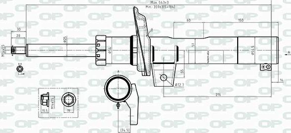 Open Parts SAB8534.31 - Ammortizzatore autozon.pro