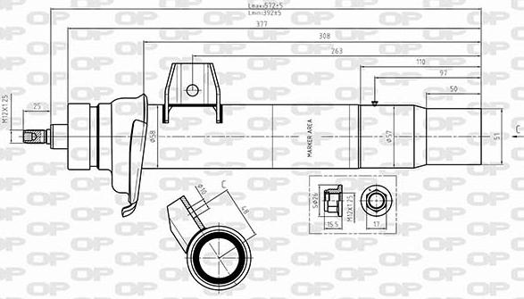 Open Parts SAB8643.31 - Ammortizzatore autozon.pro