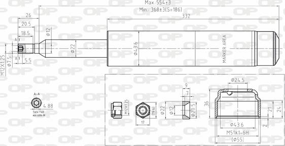 Open Parts SAB8095.11 - Ammortizzatore autozon.pro