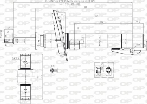 Open Parts SAB8096.11 - Ammortizzatore autozon.pro