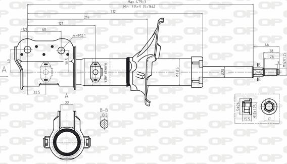 Open Parts SAB8098.31 - Ammortizzatore autozon.pro