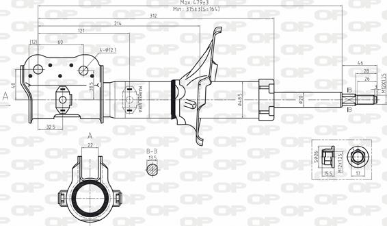 Open Parts SAB8097.31 - Ammortizzatore autozon.pro