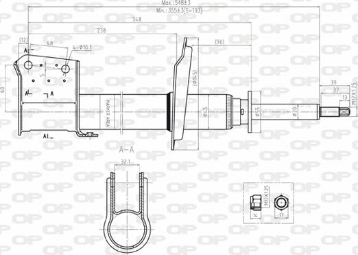 Open Parts SAB8045.31 - Ammortizzatore autozon.pro