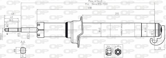 Open Parts SAB8046.31 - Ammortizzatore autozon.pro