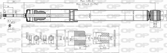 Open Parts SAB8042.32 - Ammortizzatore autozon.pro