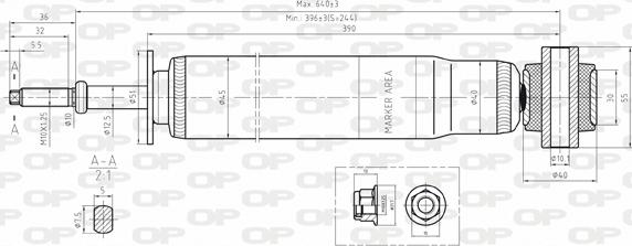 Open Parts SAB8047.32 - Ammortizzatore autozon.pro