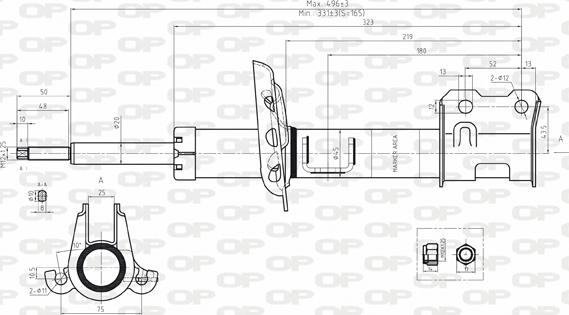 Open Parts SAB8055.31 - Ammortizzatore autozon.pro