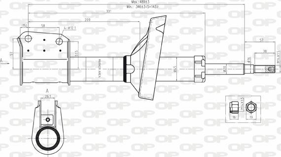 Open Parts SAB8069.11 - Ammortizzatore autozon.pro