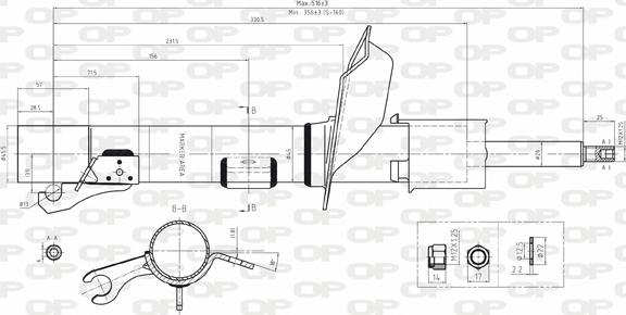 Open Parts SAB8060.31 - Ammortizzatore autozon.pro