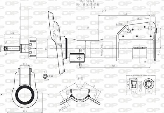 Open Parts SAB8068.31 - Ammortizzatore autozon.pro