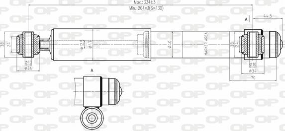 Open Parts SAB8019.32 - Ammortizzatore autozon.pro