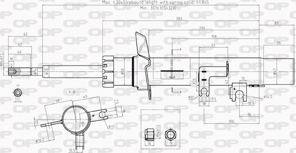 Open Parts SAB8015.31 - Ammortizzatore autozon.pro