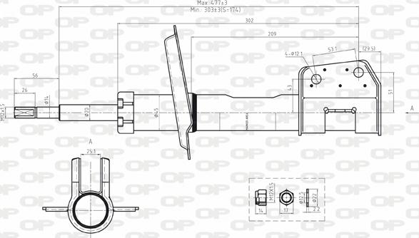 Open Parts SAB8017.11 - Ammortizzatore autozon.pro