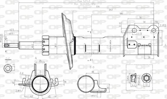 Open Parts SAB8080.31 - Ammortizzatore autozon.pro