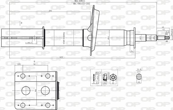 Open Parts SAB8039.11 - Ammortizzatore autozon.pro