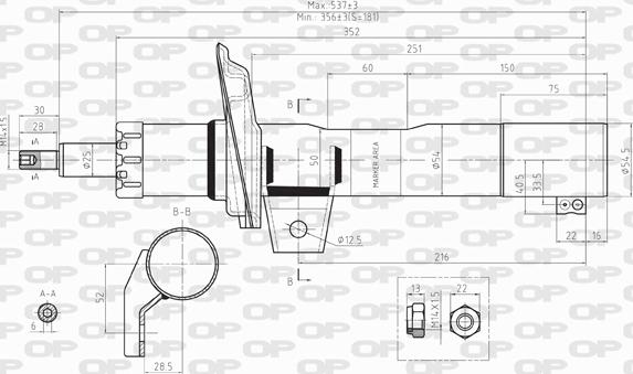 Open Parts SAB8030.31 - Ammortizzatore autozon.pro