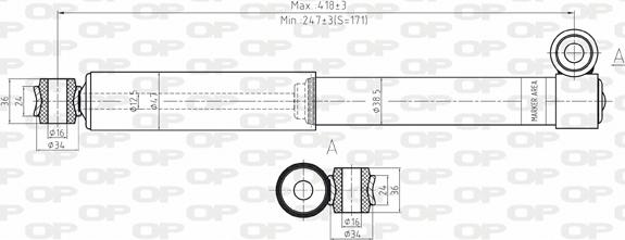 Open Parts SAB8031.32 - Ammortizzatore autozon.pro